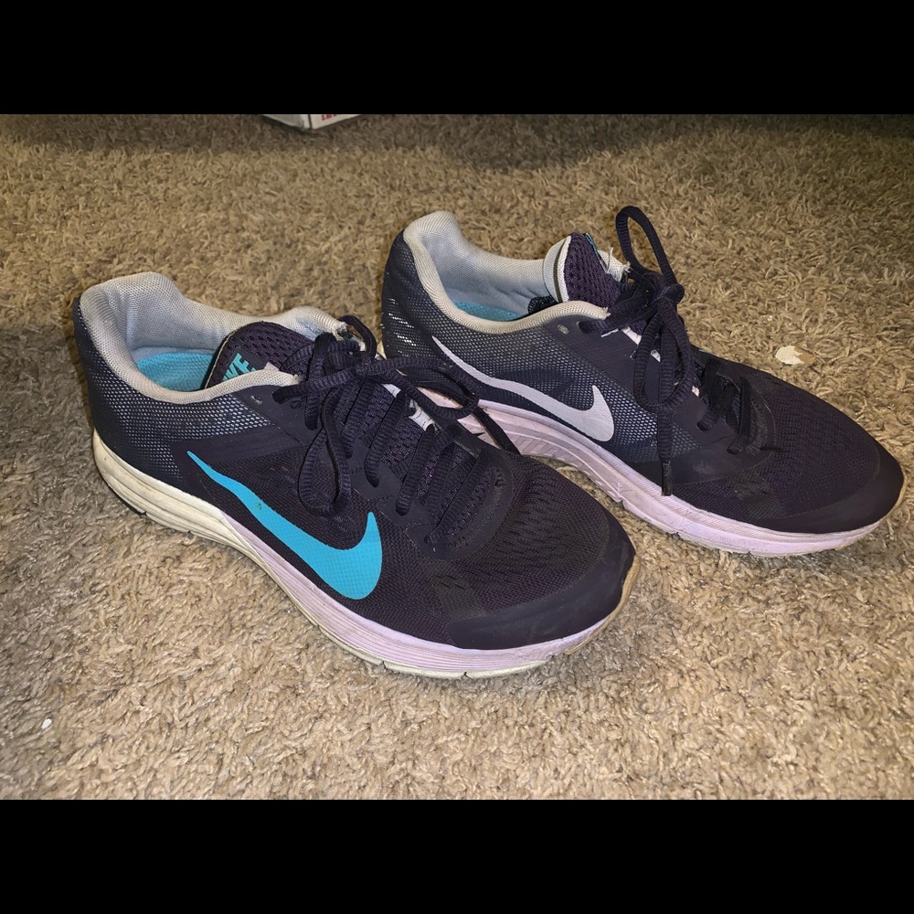 Purple Nike Zoom sneakers